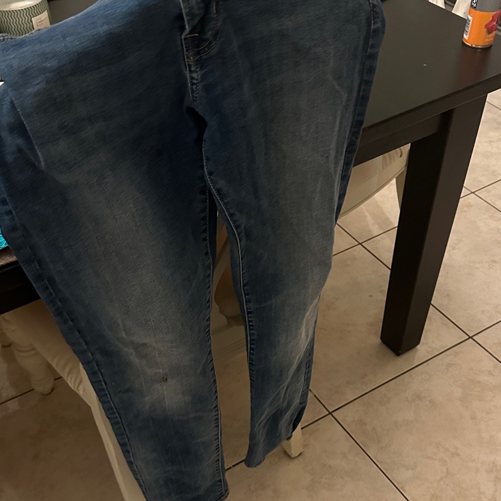 American Eagle Outfitters Men's Dark Blue Straight Jeans